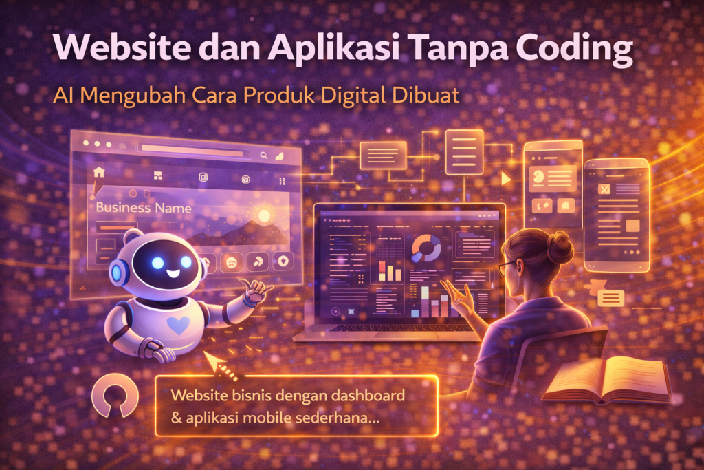 website tanpa coding dengan ai initeknologi